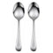 Oneida Sand Dune Glossy 2 Serving Spoons - All glossy handle